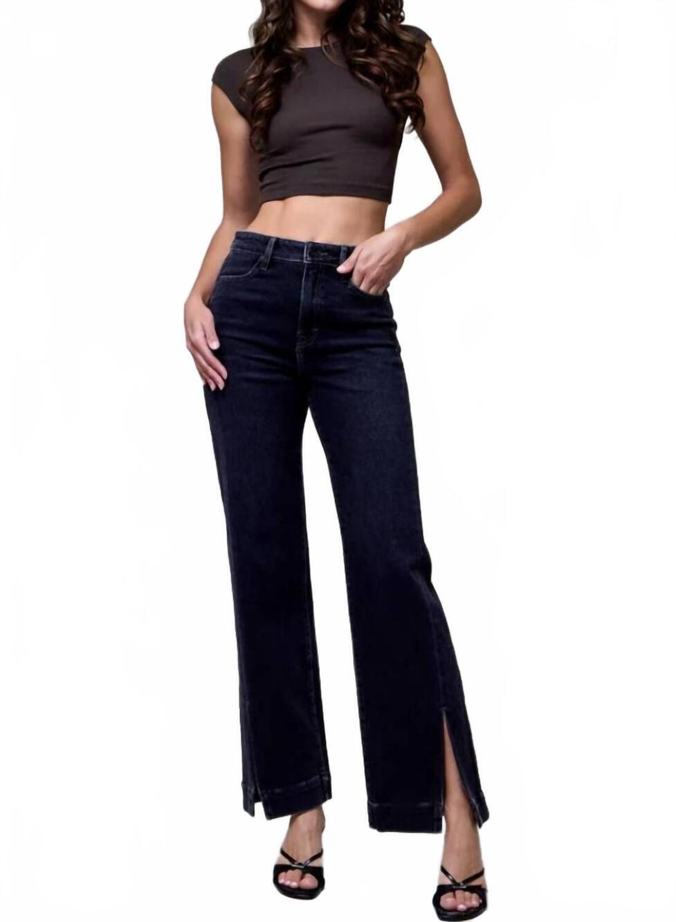 NEW HIDDEN ella high rise jeans in charcoal